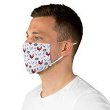 Chicken and Rooster All Over Print Fabric Face Mask