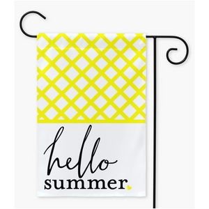 Hello Summer Garden Flag