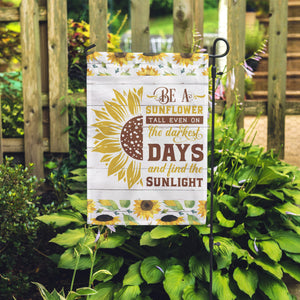 Be a Sunflower Garden Flag
