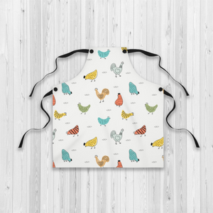 Colorful Chicken All Over Print Apron