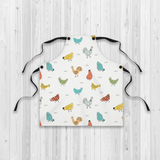 Colorful Chicken All Over Print Apron