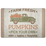 Farm Fresh Pumpkins Indoor Door Mat