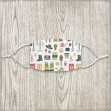 Garden Tool All Over Print Fabric Face Mask
