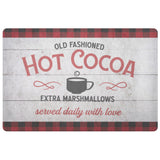 Hot Cocoa Buffalo Plaid Indoor Door Mat
