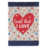 Land that I Love Americana Garden Flag