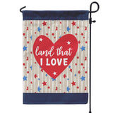 Land that I Love Americana Garden Flag