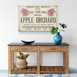 Personalized Apple Orchard Wall Art Canvas