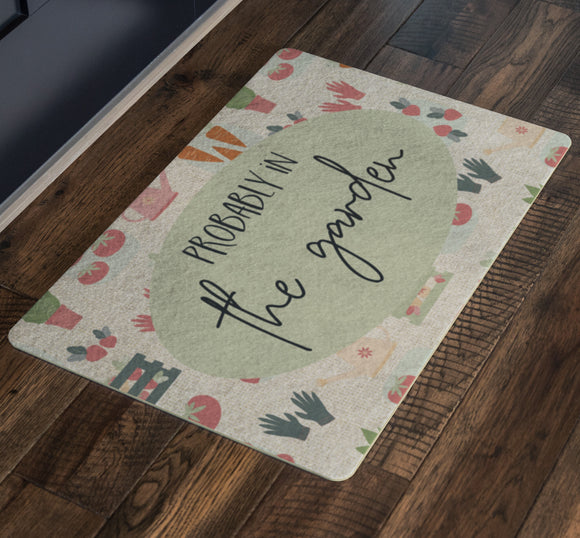 Probably in the Garden Indoor Door Mat