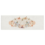 Rustic Mint, Ivory, and Orange Pumpkin Wall Art Canvas