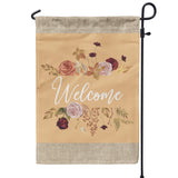 Welcome Burlap and Fall Color Garden Flag