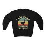 I Like Ducks and Maybe Like 3 People Unisex Heavy Blend™ Crewneck Sweatshirt