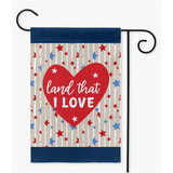 Land That I Love Americana Double Sided Garden Flag