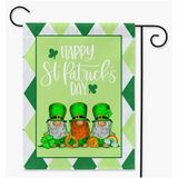 Gnome St. Patrick's Day Garden Flag