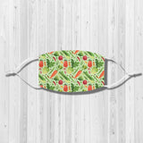 All Over Print Green Vegetable Fabric Face Mask